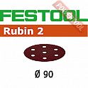 Шлифовальные круги FESTOOL Rubin 2 STF D90/6 P80 RU2/50