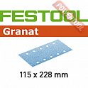 Шлифовальные листы FESTOOL Granat STF 115X228 P280 GR/100