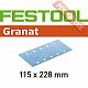 Шлифовальные листы FESTOOL Granat STF 115X228 P280 GR/100