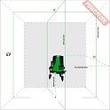 Лазерный уровень построитель плоскостей ADA 3D Liner 4V Green