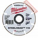 Диск алмазный по металлу 115х22,23 мм MILWAUKEE Steelhead