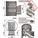 Печь каменка для бани и сауны ВЕЗУВИЙ Легенда Ковка 16 ВК 210