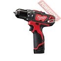 Аккумуляторная ударная дрель-шуруповерт MILWAUKEE M12 BPD-402C