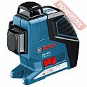 Лазерный уровень построитель плоскостей BOSCH GLL 3-80 P BM 1 LR 2 L-Boxx