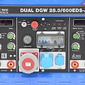 Дизельный двухпотстовый сварочный генератор ТСС TSS DUAL DGW 28/600EDS-A в кожухе на шасси